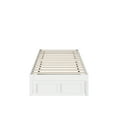 thumbnail image 5 of Colorado Twin Bed with Foot Drawer in White with USB Turbo Charger, 5 of 6