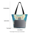 thumbnail image 3 of KLL Tote Bag for Women Sunshine Cute Winged Cat Print Shopping Grocery Reusable Bags for Office School Shopping Travel, 3 of 6