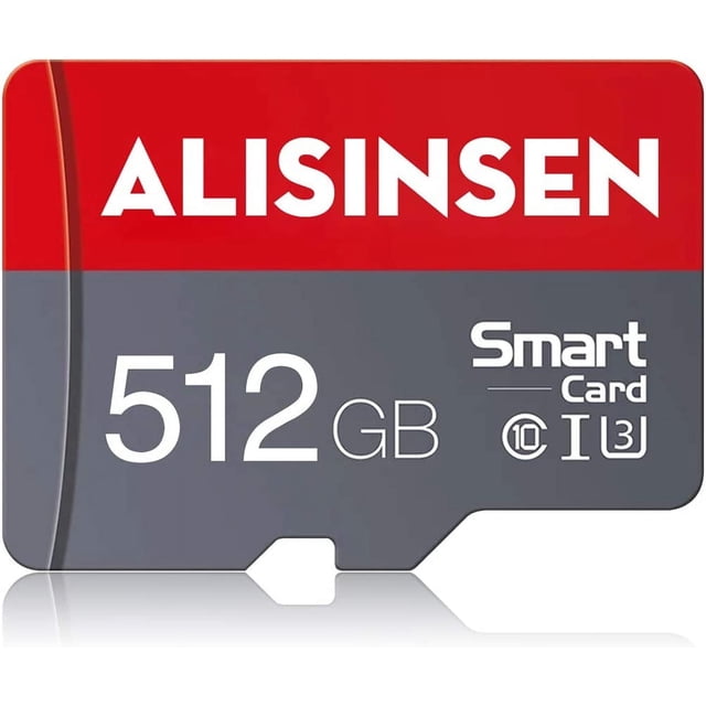 Tarjeta de memoria 512 GB microSDXC rápida y resistente, compatible con smartphones, tablets y cámaras de drone para video Full HD