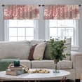 thumbnail image 3 of LALILO Kitchen Curtain Valance Modern Floral Rod Pocket Window Curtain 52"x 18" Set of 2, 3 of 6