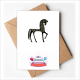 thumbnail image 1 of Cartes de Vœux Joyeux Anniversaire Style Château Cheval Bleu Jaune Enveloppes Vierges, 1 of 3