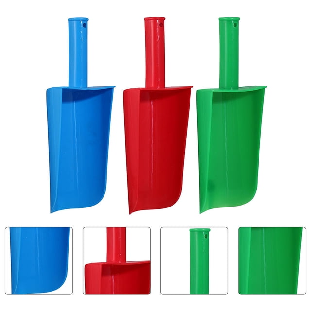 HORIALENCE 3Pcs Kids Yard Tools Sand Shovels Assorted Color for Hand Eye Coordination Improvement