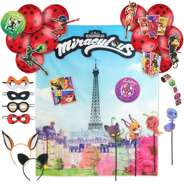 Artículos de fiesta con temática milagrosa de Zag Heroez, 50 unidades