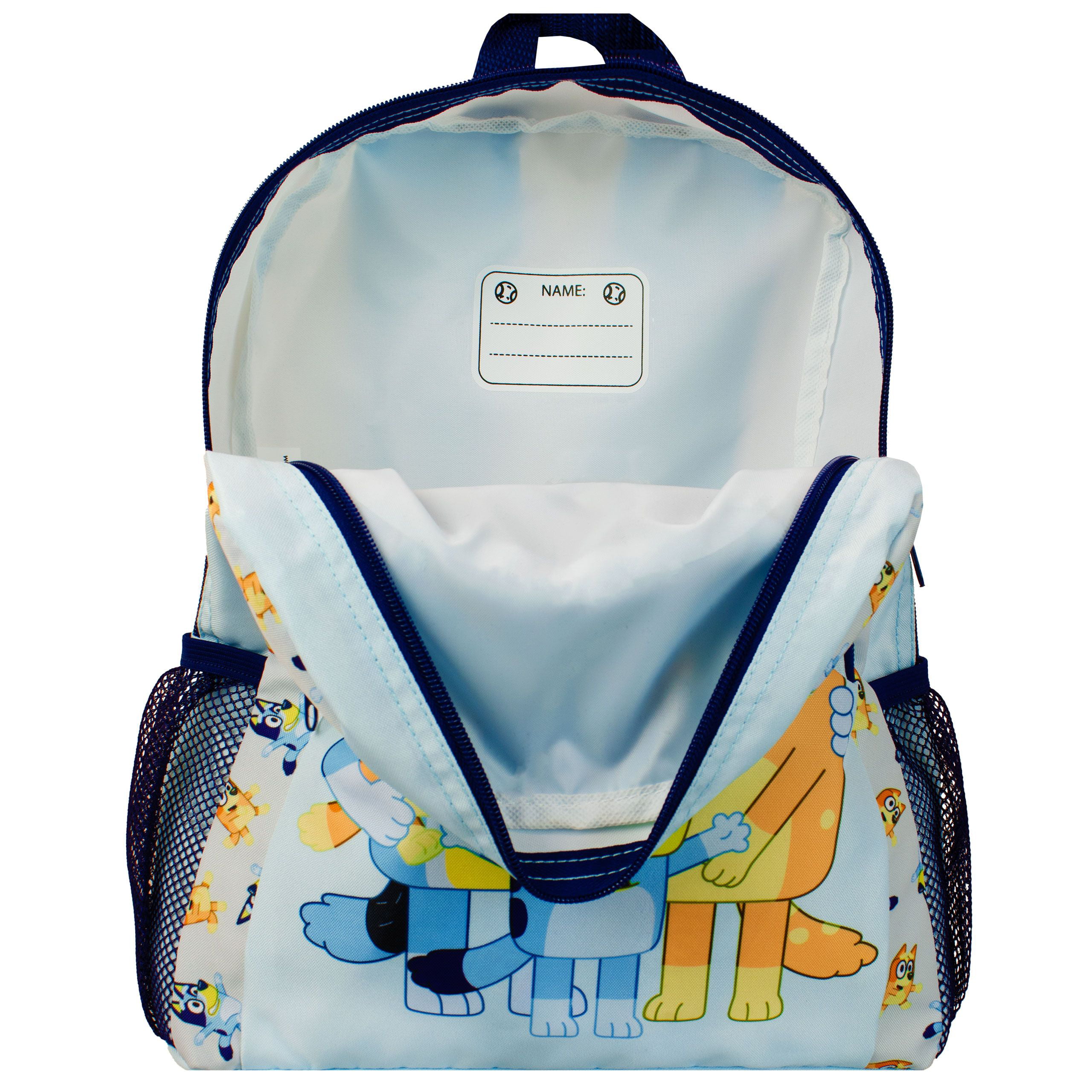  Bluey Swimming Bag Kids Beach Pool Swim Drawstring Backpack  For Boys Or Girls Blue