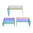 thumbnail image 5 of tredstone Stylish Rainbow Acrylic Display Stand for Buffets Jewelry and Retail Dazzle Customers Riser Shelf Rainbow Color 3 pcs/set 2Set, 5 of 5