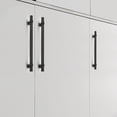 thumbnail image 4 of knobelite 50 Pack Cabinet Pulls 8.8 inch Stainless Steel Kitchen Cabinet Handles Black Zinc Alloy Cabinet Pulls T Bar Drawer Knobs for Bathroom, 4 of 5