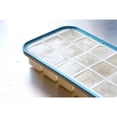 thumbnail image 2 of Ice Cube Tray Mold, Reinforced Flexible Silicone Ice Shaping Kit, Makes 18 Square 1.4-Inch Ice Cubes, Dishwasher Safe, Easy Ice Removal. Ivory and Blue, 10.8 x 5.5 x 1.5 in, 2 of 7
