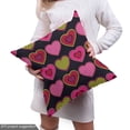 thumbnail image 5 of Ambesonne Valentine's Day Fabric by the Yard Upholstery, Dots and Hearts, 10 Yards, Ruby Pink, 5 of 5