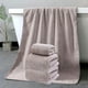 thumbnail image 4 of Set de toallas de baño de terciopelo: extragrande de 70x140 cm, de secado rápido, ultraabsorbente, engrosado, suave gris/morado/café/blanco, duradero, sin esponjoso, paño para el hogar, 4 of 6