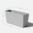 Veradek Pure Series Midori 39" Plastic Planter 2-Pack Gray - Walmart.com