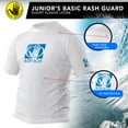 thumbnail image 3 of Body Glove Fitted Rashguard Jr S/a Wht 12, 3 of 5