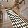 thumbnail image 2 of RUG ROBOT 2'6''x8' Christmas Runner Rugs for Hallway, Washable Non-Slip Checkered Kitchen Runner Rug, Farmhouse Xmas Holiday Rug for Entryway, Bedroom, Laundry Indoor Christmas Decor, 2 of 9