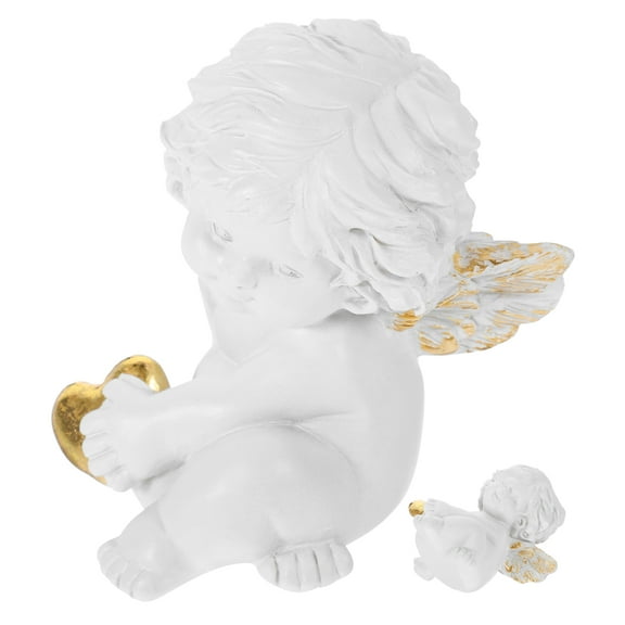 Zehuanyu  Tabletop Angel Decoration Home Statue Wings Solar Lights Outdoor Guardian