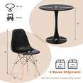thumbnail image 3 of Gymax Ensemble de Salle à Manger 5 Pcs Table à Manger Ronde Moderne 4 Chaises pour Petite Cuisine, 3 of 9