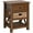 Coffee, variant on eHemco X-Side Solid Hardwood Nightstand End Table in Coffee with Drawer, 2 Storage Shelves and Wicker Basket, 24 Inches Tall - Great for Home, Bedroom, Living room