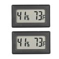 thumbnail image 1 of Paquete De 2 Mini Termómetro Digital LCD Higrómetro Probador De Humedad De Temperatura Para Refrigerador Acuario - Humedad, 1 of 5