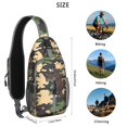thumbnail image 5 of Military Camouflage Sling Backpack, Lightweight Tactical Crossbody Daypack with Anti-theft Strap, Ideal for City Walking, Short Trips, and Gym, 5 of 6