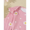 thumbnail image 7 of Suealasg Newborn Girl 3Pcs Fall Outfits Long Sleeve Daisy Print Romper + Long Pants + Headband Set 3 6 12 18 Months Infant Baby Girl Clothes, 7 of 7
