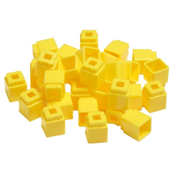 Unifix Cubes Didax Educational Resources, juego de 100 unidades, color amarillo