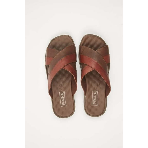 BRAZILIAN UNISEX LEATHER SANDALS BROWN