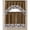 Taupe, variant on Elephant Embroidered Kitchen Curtain Set, Taupe, Swag 60x36, 30x36 Inches