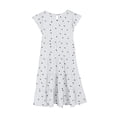 thumbnail image 5 of Spazoro Girls Tiered Midi Dress, Summer Ruffled Long Sleeve Floral Print Crew Neck Casual Party Dress Gray Size 4, 5 of 5