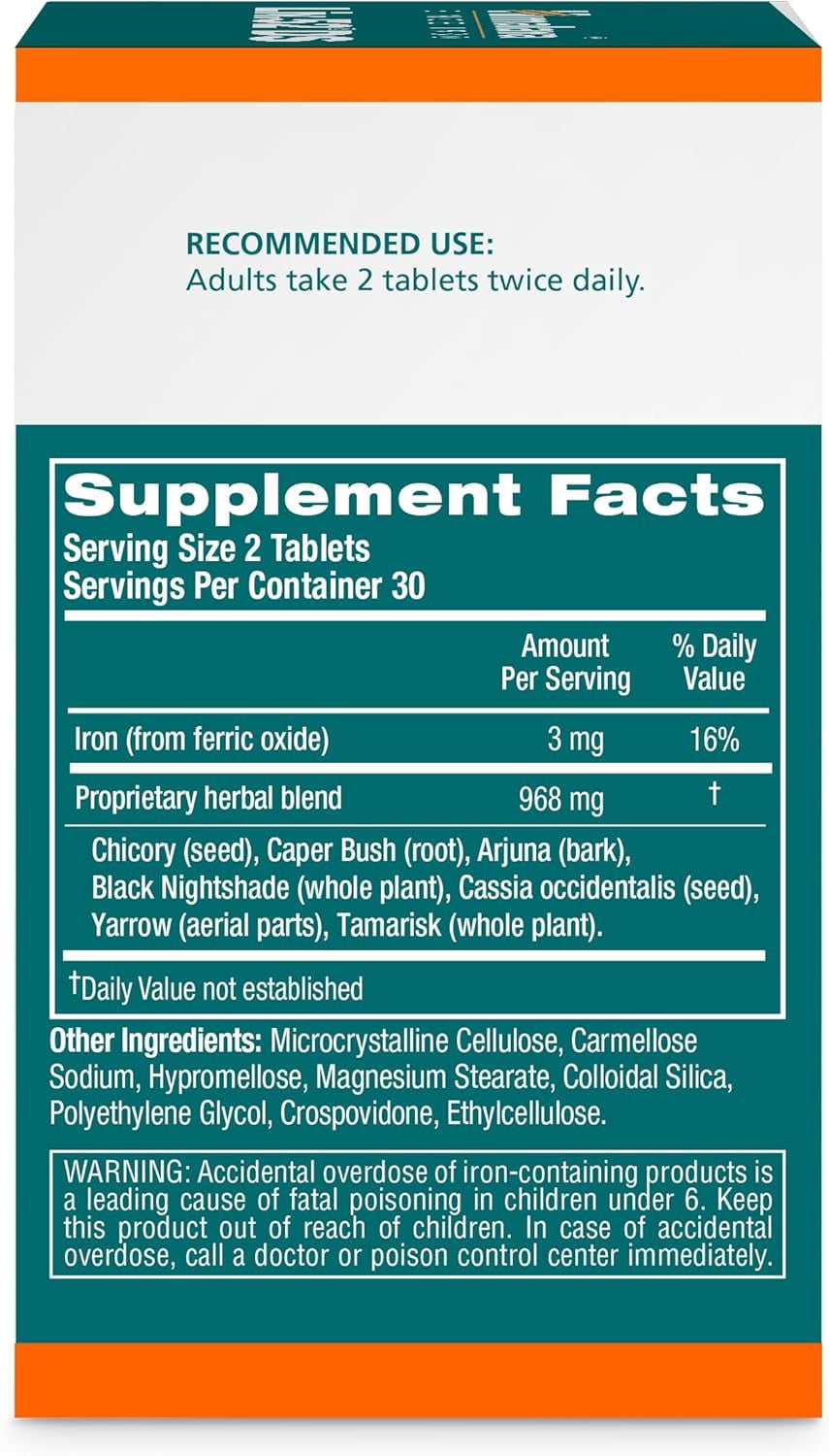 Himalaya Liv 52 DS, 60 Tablets, Herbal Liver Support Supplement for Healthy Liver Function, Detoxification Support, Non-GMO, Gluten-Free, Vegan