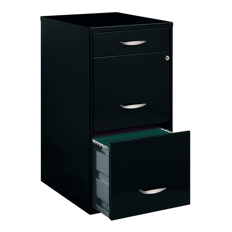 Space solutions 3 drawer file cabinet with pencil drawer discount