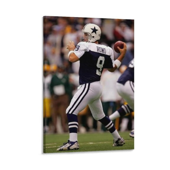 Tony Romo Rugby Player Classic Poster Canvas Art Poster Picture (2) Canvas Poster Wall Art Picture Prints Hanging Photo Gift Decor Home Posters Artworks 08x12inch(20x30cm)