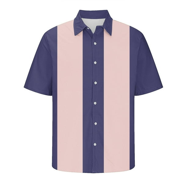 Camisa Hawaiana para Hombres Imprimir Manga Corta Divertida Tropical Casual Camisa de Playa, Botón Hawaiano para Hombres