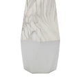 thumbnail image 5 of DecMode 18" Faux Marble Gray Ceramic Vase with Silver Base, 5 of 8