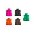 Tregren Women's Winter Crop Vest Lightweight Sleeveless Warm Outerwear Puffer Vest Padded Gilet