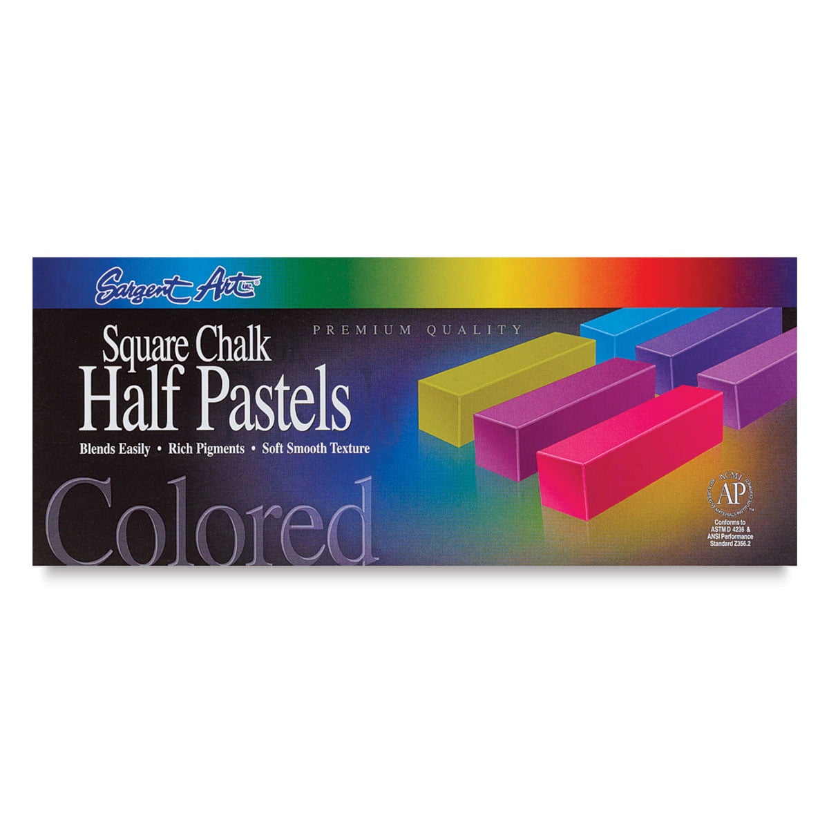 Sargent Art Square Chalk Pastels Assorted Colors, Set of 32 Walmart
