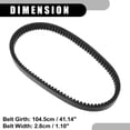 thumbnail image 4 of Unique Bargains V-Ribbed Serpentine Belt No.3211077 ATV Alternator Power Water Pump Belt for Polaris Magnum 325 330 425, 4 of 6
