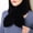 Black, variant on 1pc Plush Rabbit Collar Scarf - Thick Warm Winter Neck Warmer Suitable for Women & Men, Machine Washable, ///Burgundy/ - Cozy Weather Accessory