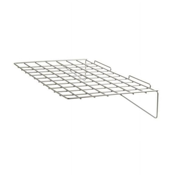 Econoco - SWEC/2314 - 24"L x 14"D Epoxy Chrome Wire Shelf for Slatwall - Sold in Pack of 6