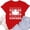 Red, variant on Womens Short Sleeve Shirts Oversized Graphic T Shirt For Canada Day Celebration Soft Casual Tee Round Neck Trendy Flowy Tees