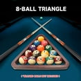 thumbnail image 6 of GSE Games & Sports Expert Deluxe Solid Wood 8-Ball Triangle Billiard Pool Ball Rack for 2-1/4" Pool Balls - Mahogany, 6 of 8