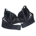 thumbnail image 5 of IQOGKRN Women Elegant Wireless Floral Lace Bra Full Coverage Comfort Brassiere Soft Breathable Everyday Bra Black 75A, 5 of 5