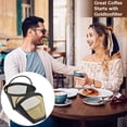 thumbnail image 5 of 2 PCS 304 Gold Steel Coffee Filter 10cm Permanent Coffee Filter Rust Proof Reusable Corrosion Reusable Coffee Dripper for Coffee Maker Kitchen Office Cafe Bakery, 5 of 5