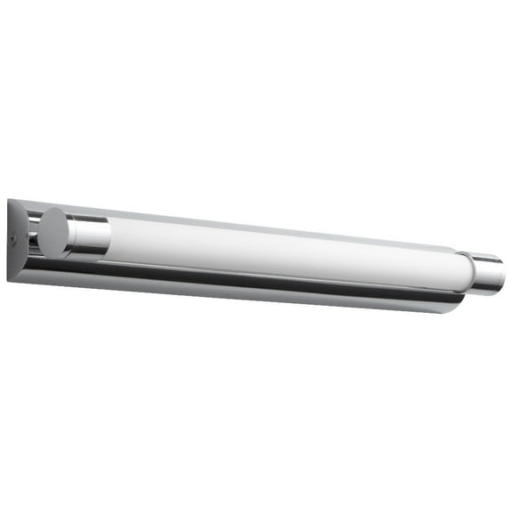 Skyline 1 - Light Polished Chrome Chrome Contemporary / Industrial Fluorescent Acrylic And Steel Wall Sconce