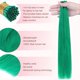 thumbnail image 2 of Extensiones de cabello GOO GOO I Tip 14 cm, 50 g, 100S, cabello verde real, 2 of 8