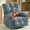 Blue, variant on 360° Swivel Recliner Chair with Massage and Heat, Oversized Rocker Recliner Single Sofa with Charging Station and Side Pocket for Living Room, Grey