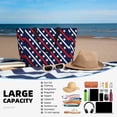thumbnail image 5 of Honeii Patriotic Star for Tote Bag with Adjustable Strap,Beach Bag, Waterproof Sandproof Beach Tote Bag, Large Capacity Foldable Beach Bags, 5 of 7
