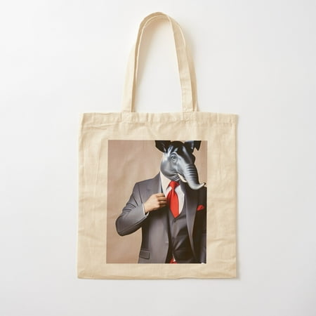 Adorable Attire: Animals In Outfits Pet Portrait Cotton Tote Bag Canvas Tote Bag  Family Gift For Mother  Her