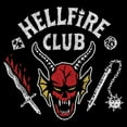 thumbnail image 2 of Netflix Men's Stranger Things Hellfire Club Costume Long Sleeve Shirt Black Large, 2 of 4