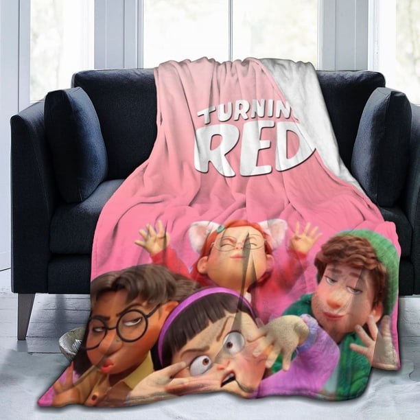 Manta de vellón roja que gira, manta de franela súper suave, acogedora y cálida para cama, sofá, camping, viajes, mantas de felpa mullidas para todas las estaciones para niños, adultos y fanáticos,