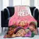 thumbnail image 1 of Manta de vellón roja que gira, manta de franela súper suave, acogedora y cálida para cama, sofá, camping, viajes, mantas de felpa mullidas para todas las estaciones para niños, adultos y fanáticos,, 1 of 8