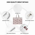 thumbnail image 5 of Cauagu Cloud Sloth Pattern Canvas Tote File Bag, Zipper Tote Bag Business Briefcase Document Bag with Handle A4 File Organizer Laptop Bag for Travel and Work, 5 of 8
