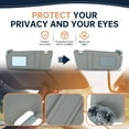 thumbnail image 6 of Kojem 1 Pair Sun Visors, Fit for 2006-2011 Toyota Camry W/0 Sunroof Vanity Light, Gray,Left Driver Side & Right Passenger Side,RH&LH, 6 of 16